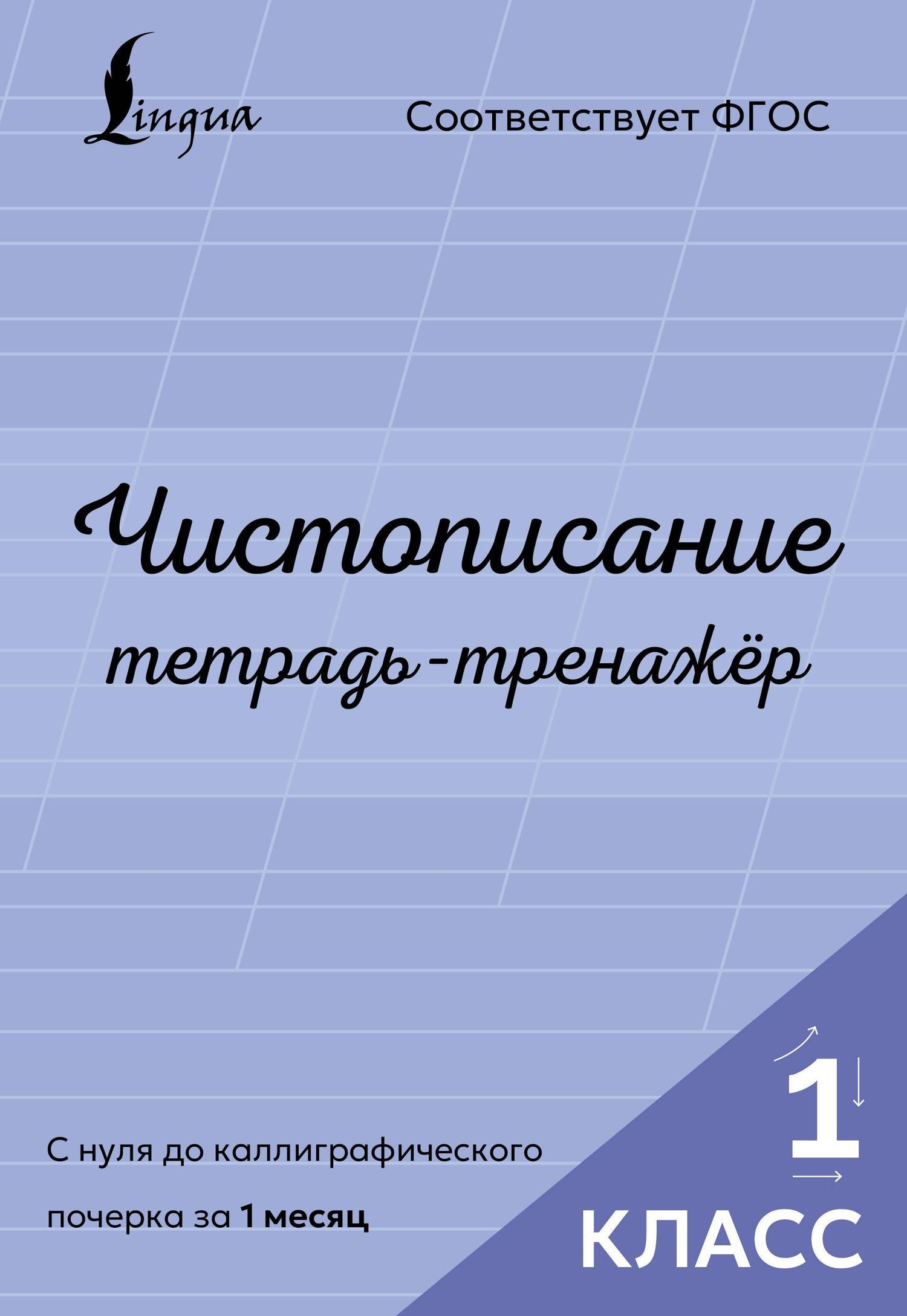 Чистописание: с нуля до каллиграфического почерка за 1 месяц. Тетрадь-тренажёр. 1 класс