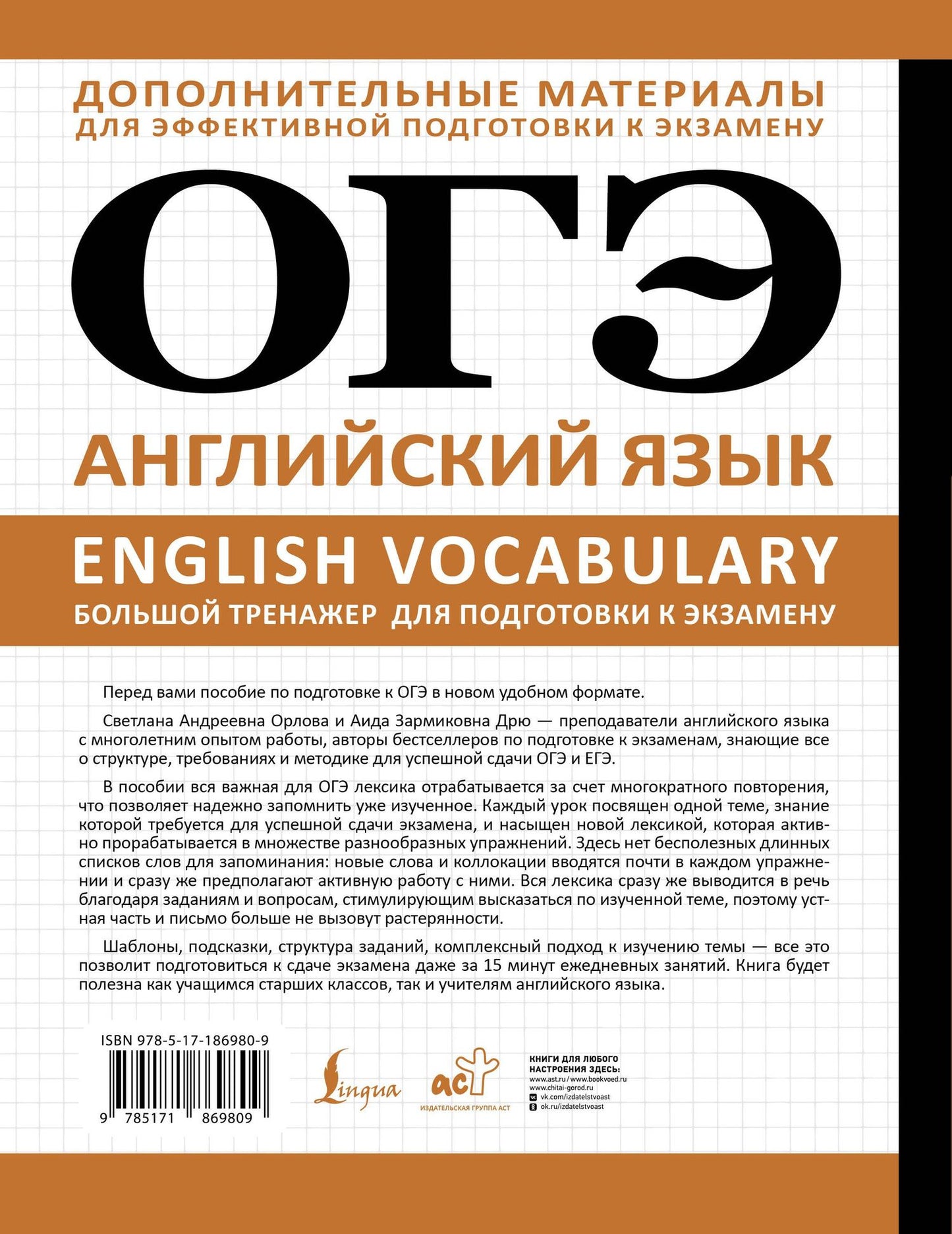 Аида Дрю: ОГЭ. Английский язык. English vocabulary. Большой тренажер для подготовки к экзамену