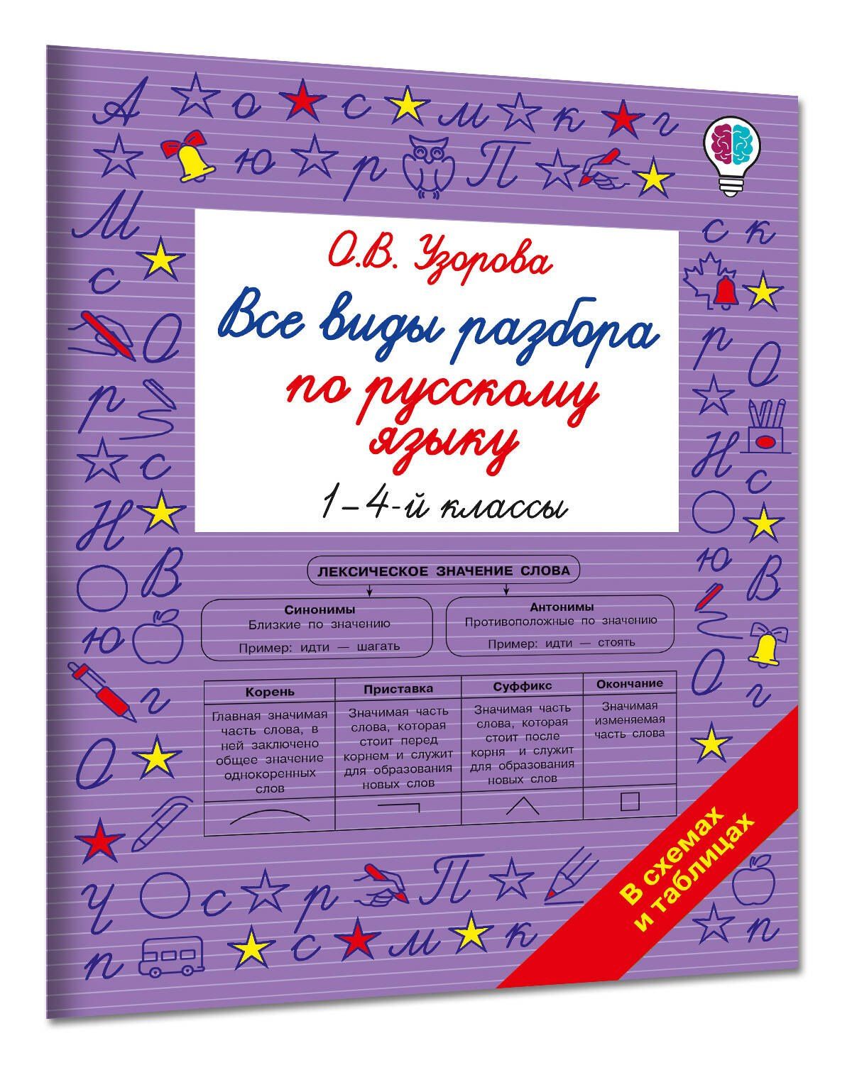 Ольга Узорова: Все виды разбора по русскому языку. 1-4 классы