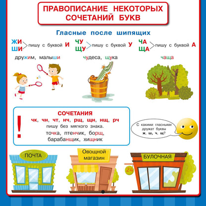 Ольга Узорова: Русский язык. Все обучающие плакаты под одной обложкой. 1-4 классы