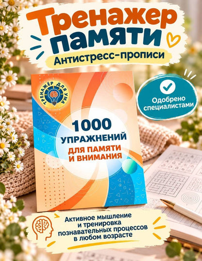 1000 упражнений для памяти и внимания