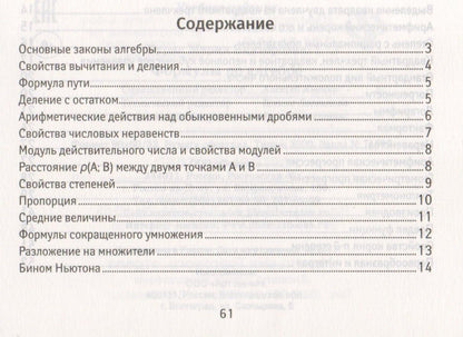 Ульева Александровна: Формулы по алгебре