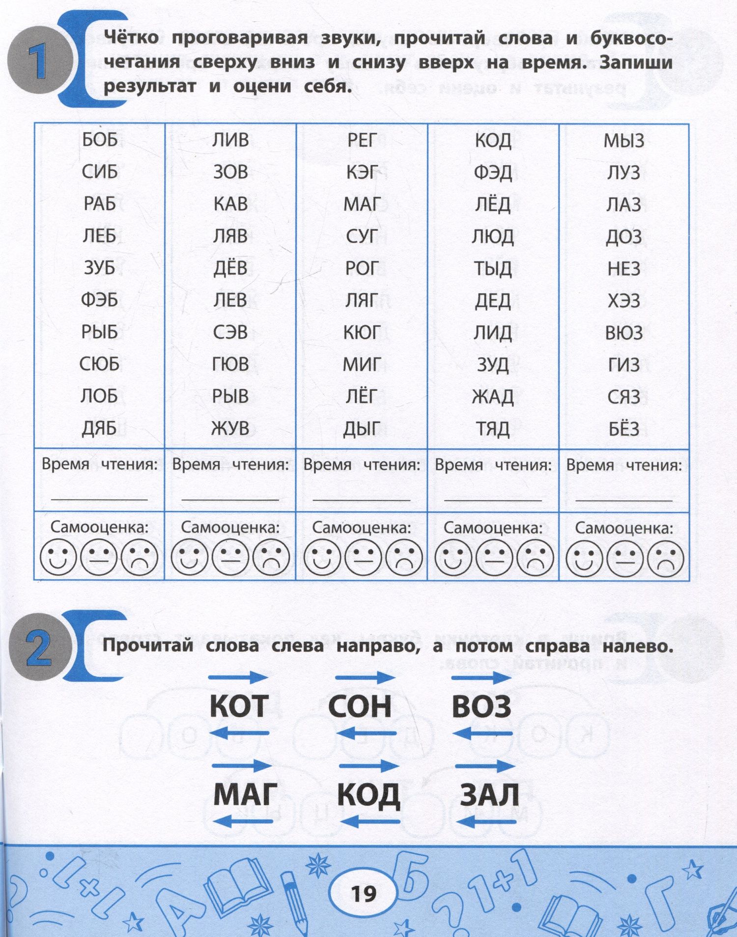 Сергей Зеленко: Слоговые таблицы для проверки скорости чтения