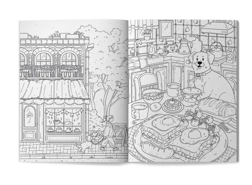 Мой пес: книжка-антистресс-раскраска