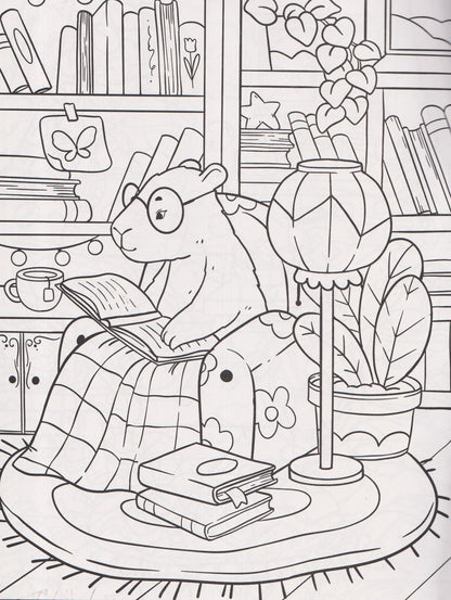 Котики. Капибары: книжка-раскраска