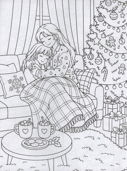 Новый год под пледом: книжка-раскраска