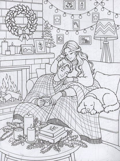 Новый год под пледом: книжка-раскраска