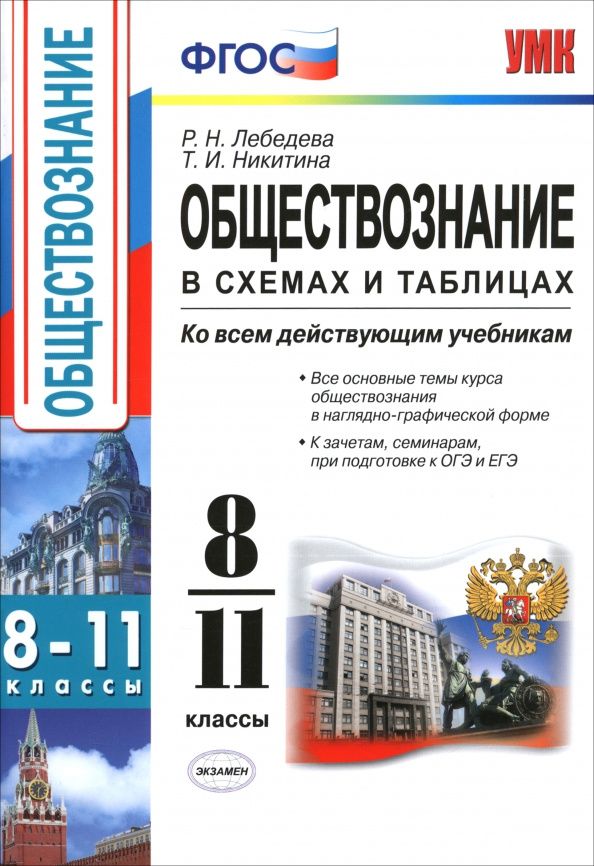 Рената Лебедева: Обществознание в схемах и таблицах. 8-11 классы. ФГОС