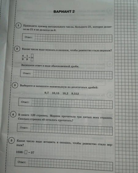 Татьяна Ерина: ВПР ФИОКО. Математика. 5 класс. Типовые задания. 10 вариантов. ФГОС