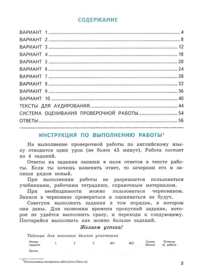 Наталья Спичко: ВПР. Английский язык. 4 класс. Типовые задания. 10 вариантов заданий