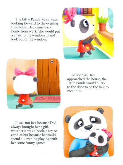 Анастасия Грецкая: The Little Panda and Dad's present (Пандочка и папин подарок, мелов. 215х290)