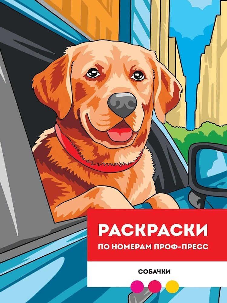 Мария Медведева: Собачки. Раскраска по номерам