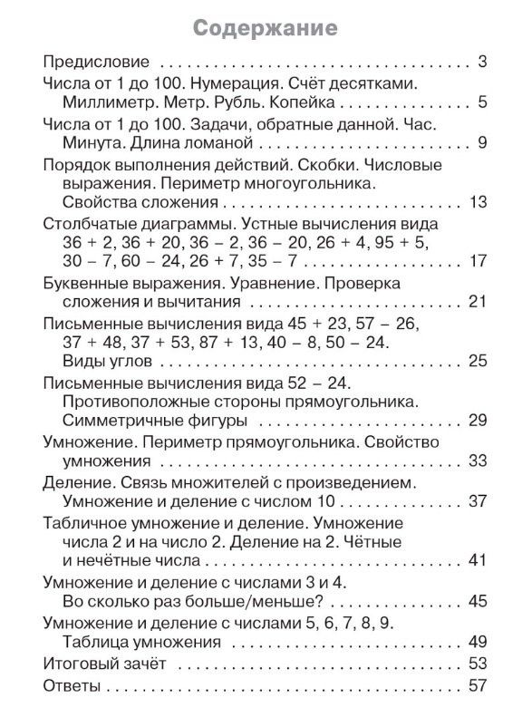 Татьяна Ситникова: Тематический контроль по математике. 2 класс
