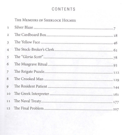 Arthur Doyle: The Memoirs of Sherlock Holmes