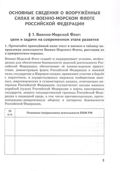 Федор Еленин: Основы военно-морской подготовки. 11 класс. Рабочая тетрадь к учебнику Ф.В. Еленина