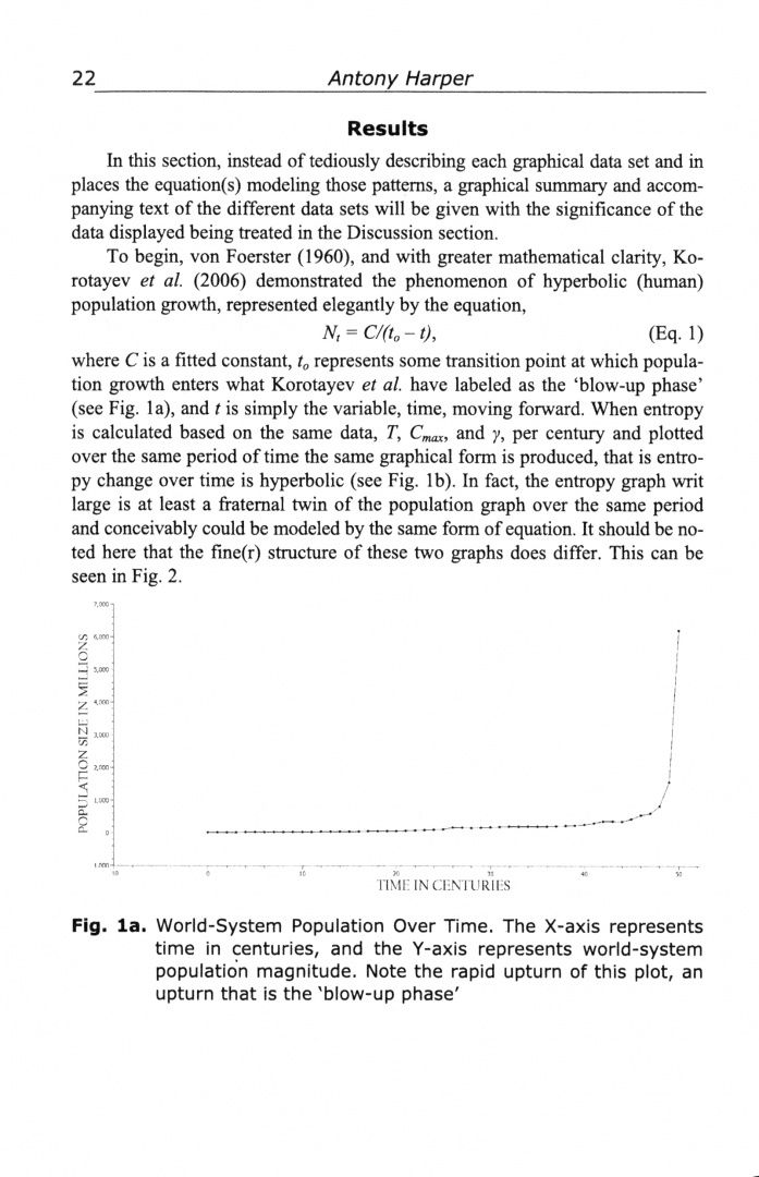 Antony Harper: History & Mathematics. Entropy and Destabilization. Yearbook