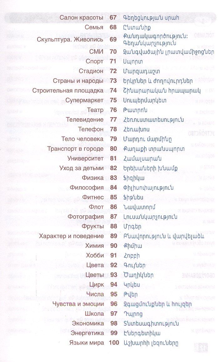 Гор Саакян: Армянский язык. Тематический словарь. Компактное издание. 10 000 слов. С транскрипцией армянских сло