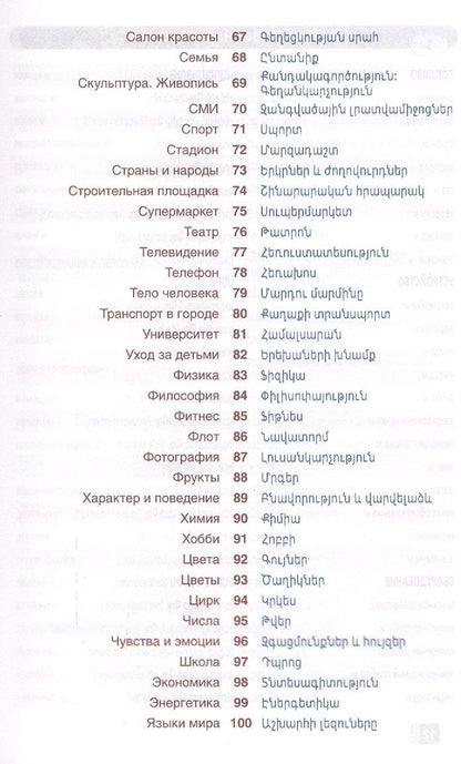 Гор Саакян: Армянский язык. Тематический словарь. Компактное издание. 10 000 слов. С транскрипцией армянских сло