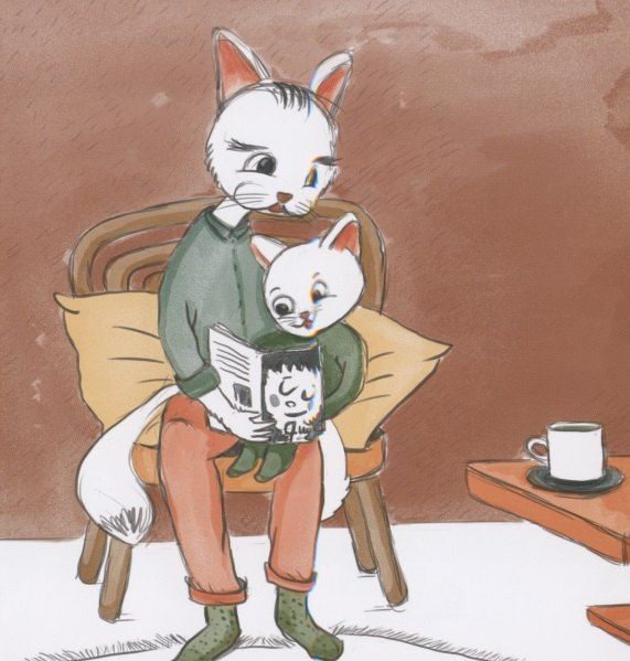 Котенок видит плохой сон