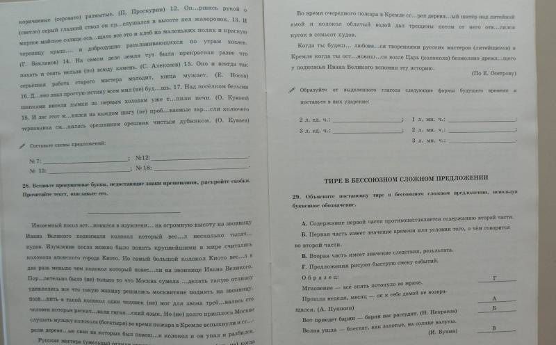 Галина Богданова: Русский язык. 9 класс. Рабочая тетрадь. Часть 3