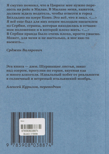 Срджан Валяревич: Комо. Роман