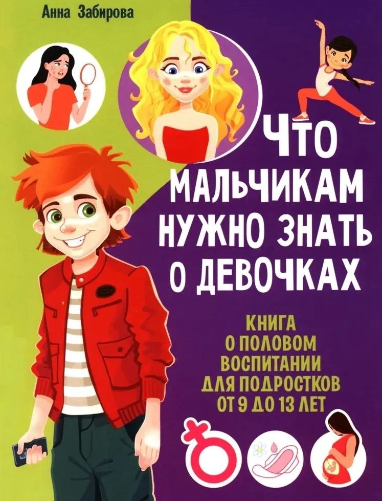 Анна Забирова: Что мальчикам нужно знать о девочках. Книга о половом воспитании для подростков от 9 до 13 лет