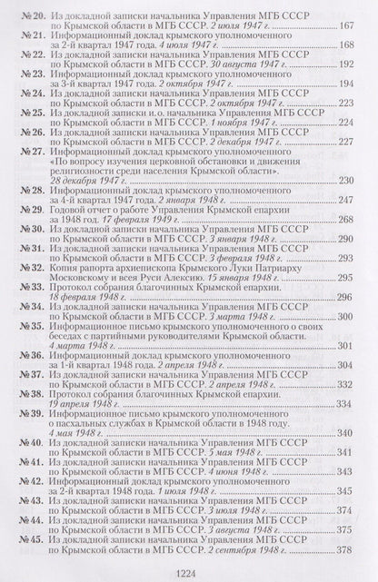 Крымская епархия в документах Святителя Луки (Войно-Ясенецкого) и надзирающих органов. 1946–1961 гг