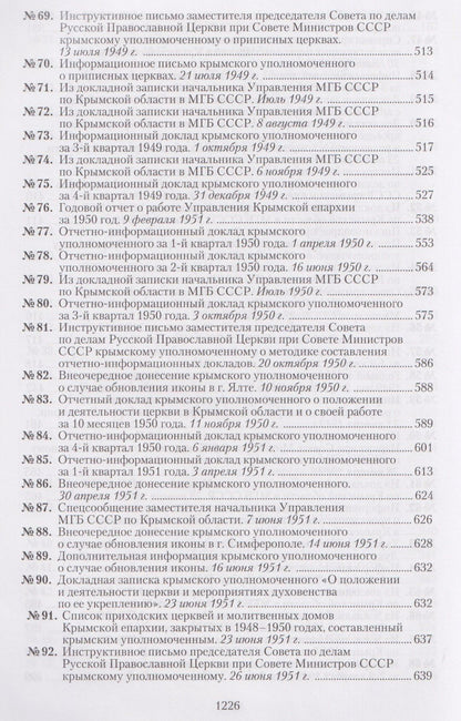 Крымская епархия в документах Святителя Луки (Войно-Ясенецкого) и надзирающих органов. 1946–1961 гг
