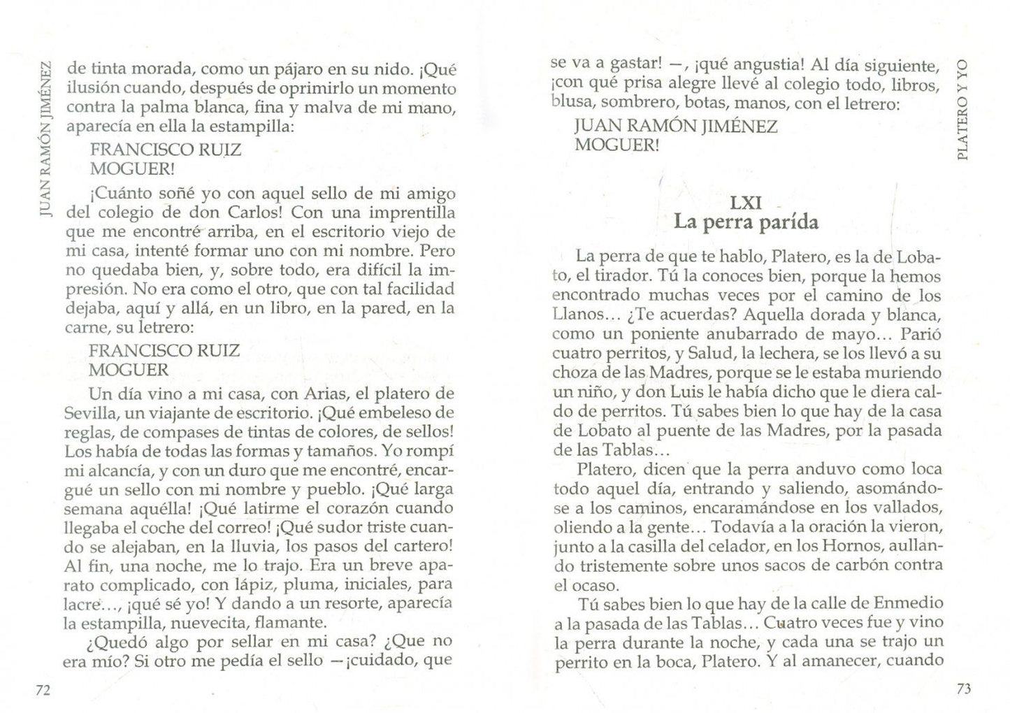 Juan Jimenez: Platero y yo