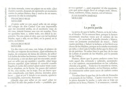 Juan Jimenez: Platero y yo