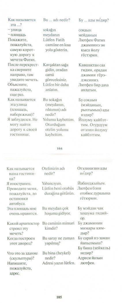 Инесса Митина: Русско-турецкий разговорник