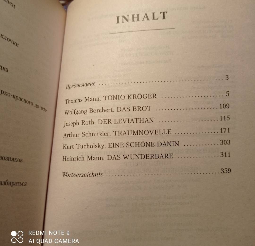Артур Шницлер: Tonio Kroger. Deutsche novellen des 20