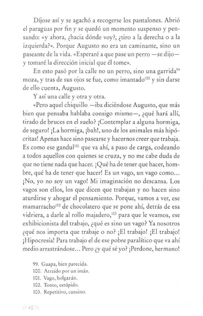 Unamuno de: Niebla