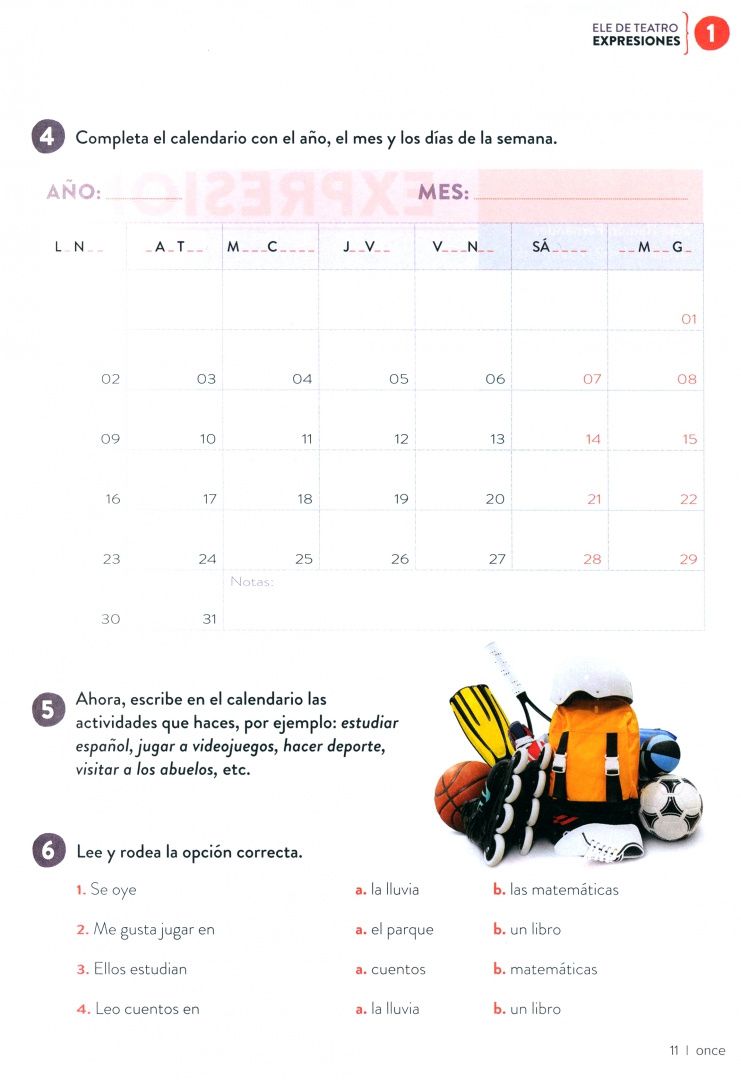 ELE de Teatro, infantil. A1-A2+