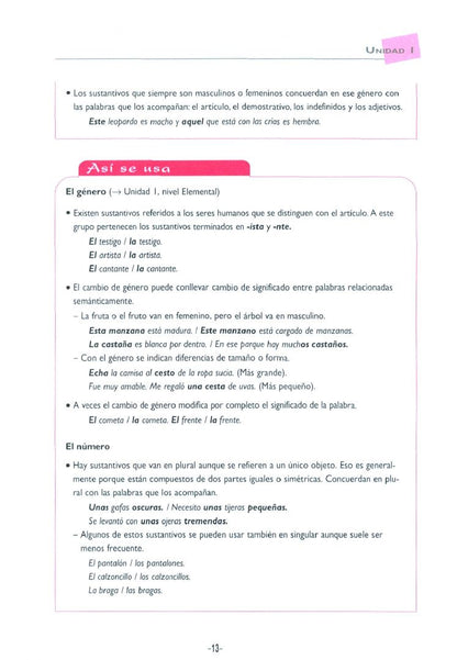 Clara Kondo: Gramatica. Nivel medio B1