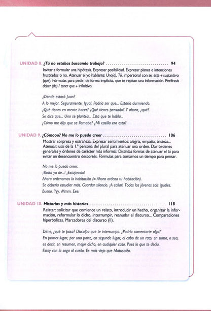 Avila Robles: Pragmática. Nivel medio-avanzado B1-B2