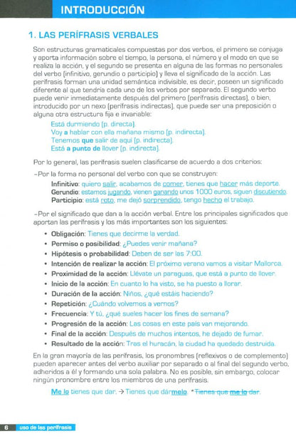 David Vargas: Uso de las perífrasis verbales. Libro del alumno