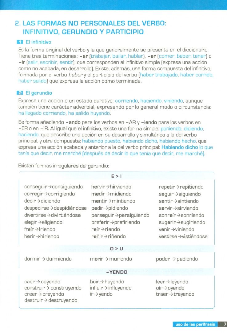 David Vargas: Uso de las perífrasis verbales. Libro del alumno
