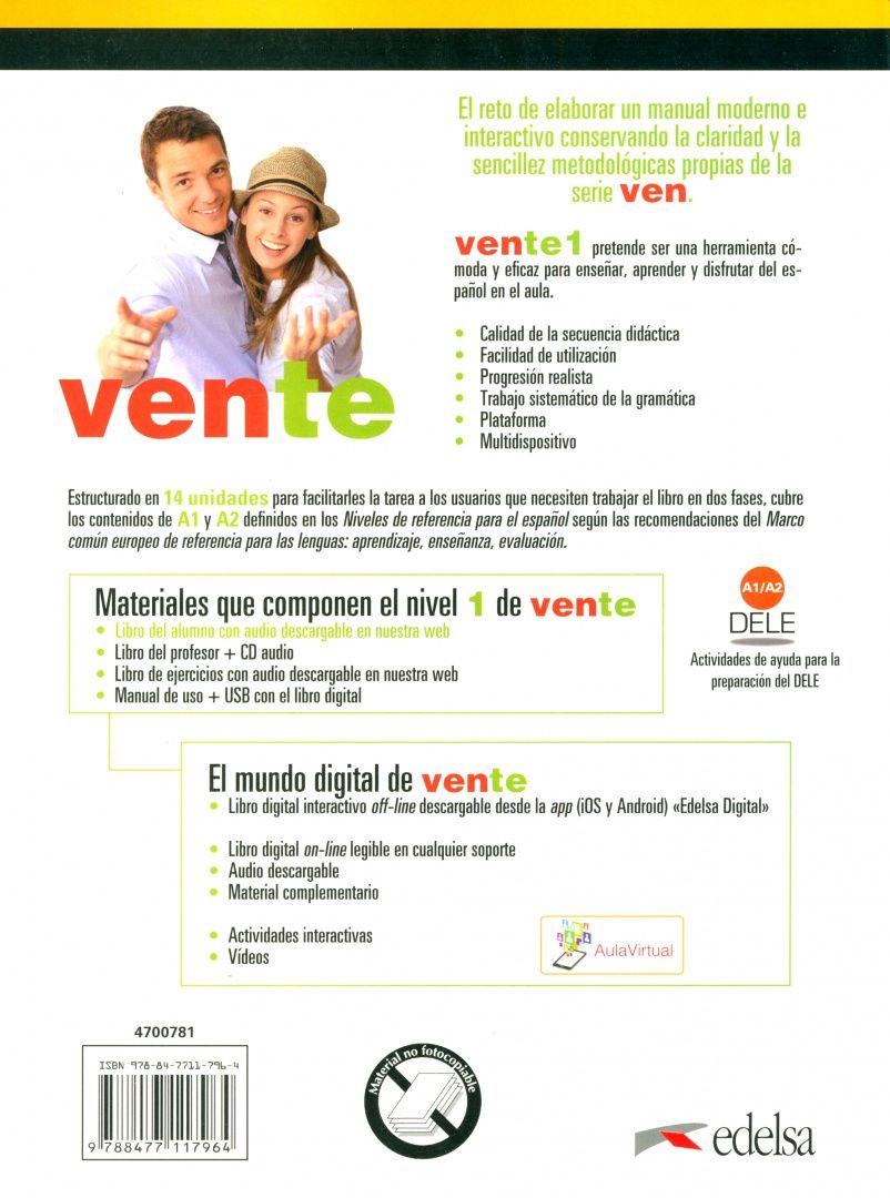 Fernando Marin: Vente 1. A1/A2. Libro del alumno