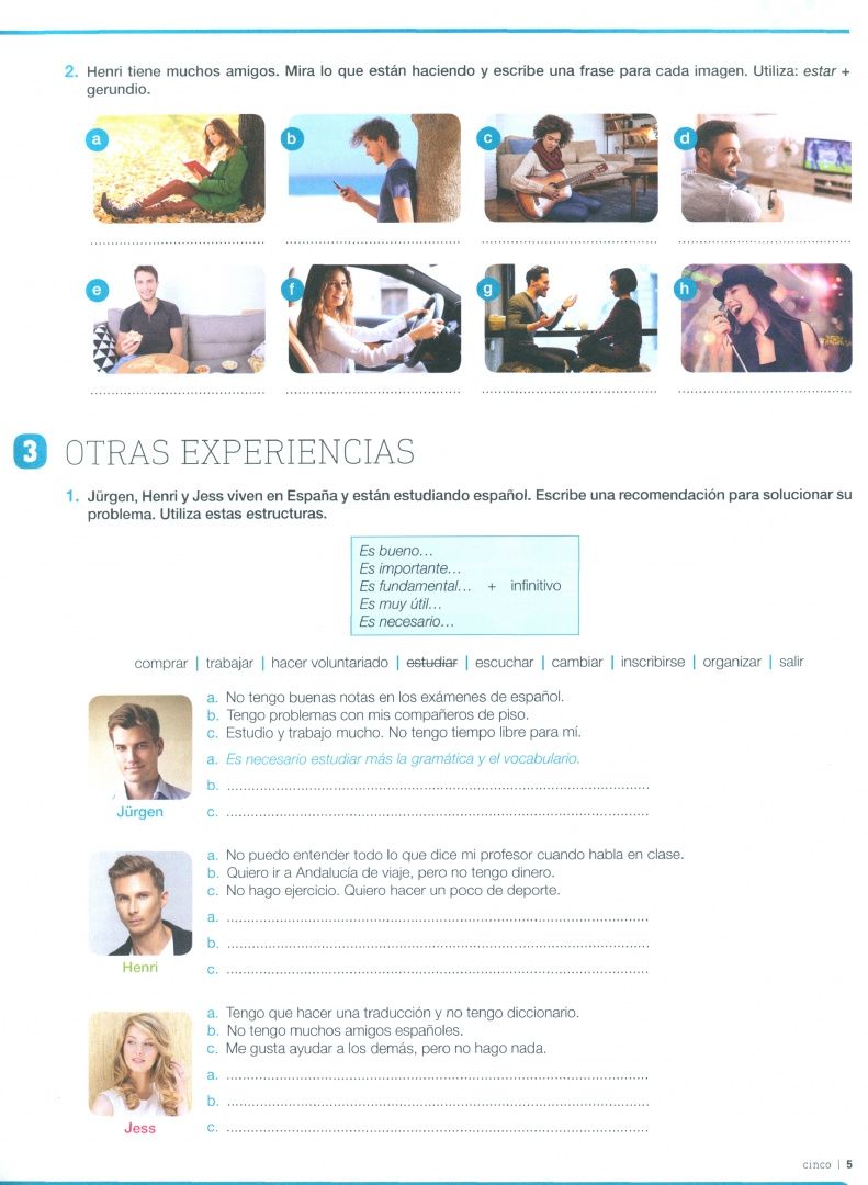 Garceran Saez: Experiencias Internacional 2. Libro de ejercicios