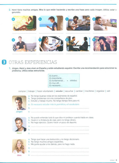 Garceran Saez: Experiencias Internacional 2. Libro de ejercicios