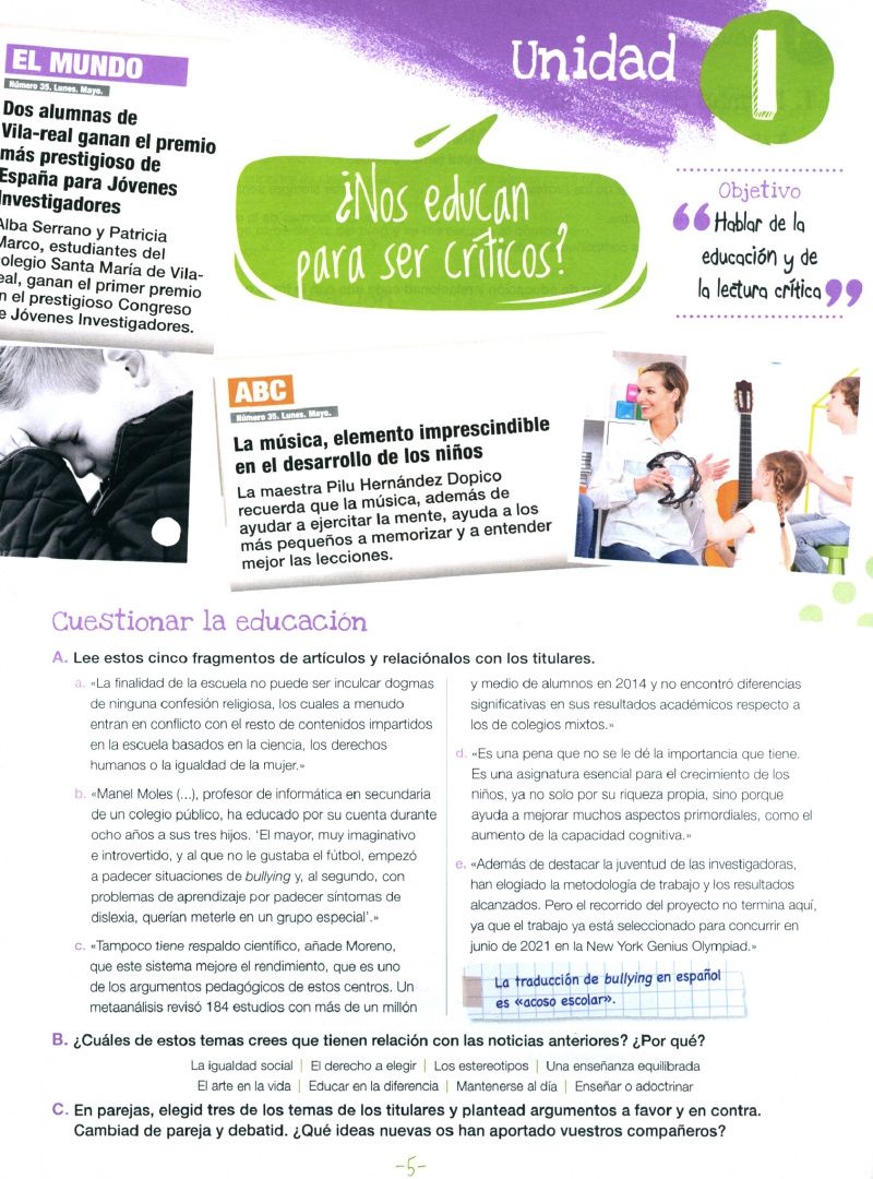 Marta Gonzalez: Experiencias 14. B2. Libro del alumno + audio descargable