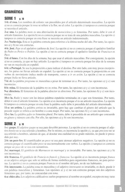 Monica Garcia-Vino: Especial DELE A2. Curso completo. Soluciones comentadas y transcripciones