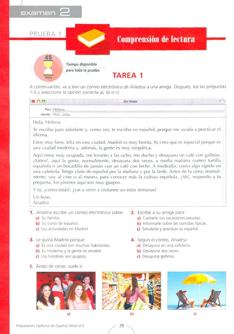 Andrea Hidalgo: Preparación al DELE A1. Libro del alumno + codigo Ed 2020