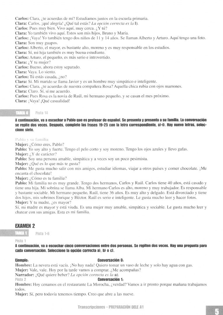 Andrea Hidalgo: Preparacion al DELE A1. Claves. Soluciones comentadas y transcripciones