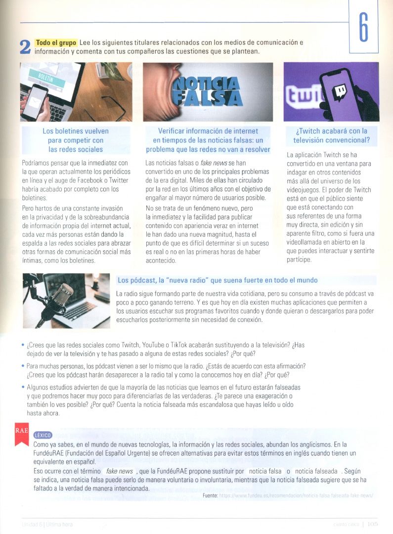 Marina Garcia: Frecuencias B2.2. Libro del estudiante. Parte 2