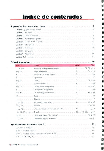 Paula Cerdeira: Club Prisma. Nivel B1. Libro del profesor (+CD)