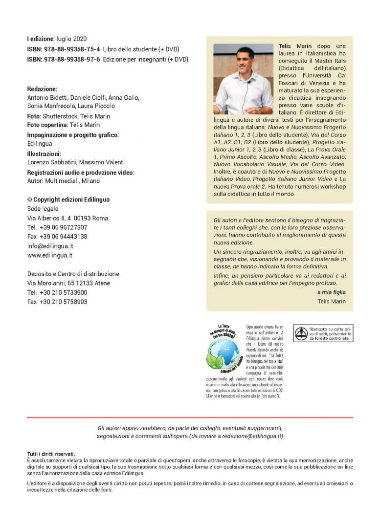 Telis Marin: Nuovissimo Progetto italiano 2. Libro studente (+DVD)