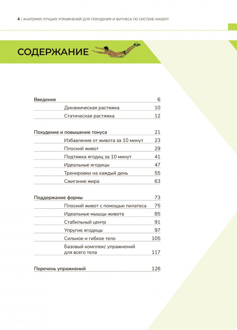 Анатомия лучших упражнений для похудения и фитнеса по системе Massfit