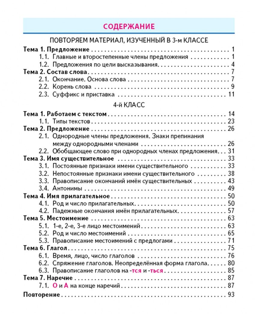 Алла Карпович: Русский язык. 4 класс. Тренажёр классический